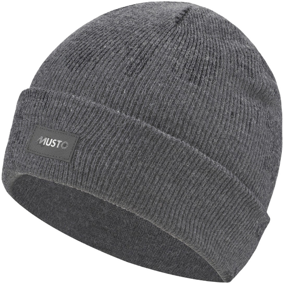 2025 Musto Shaker Cuff Beanie Hat 86015 - Dark Grey Marl